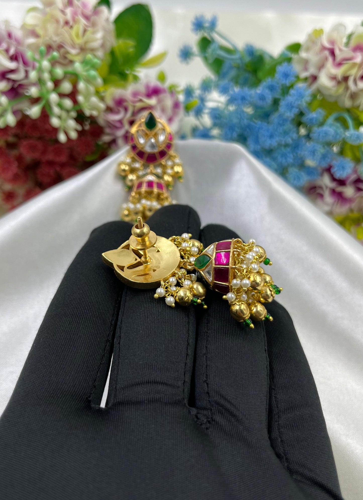 Saanvi Jadau Pachi Kundan Jumka