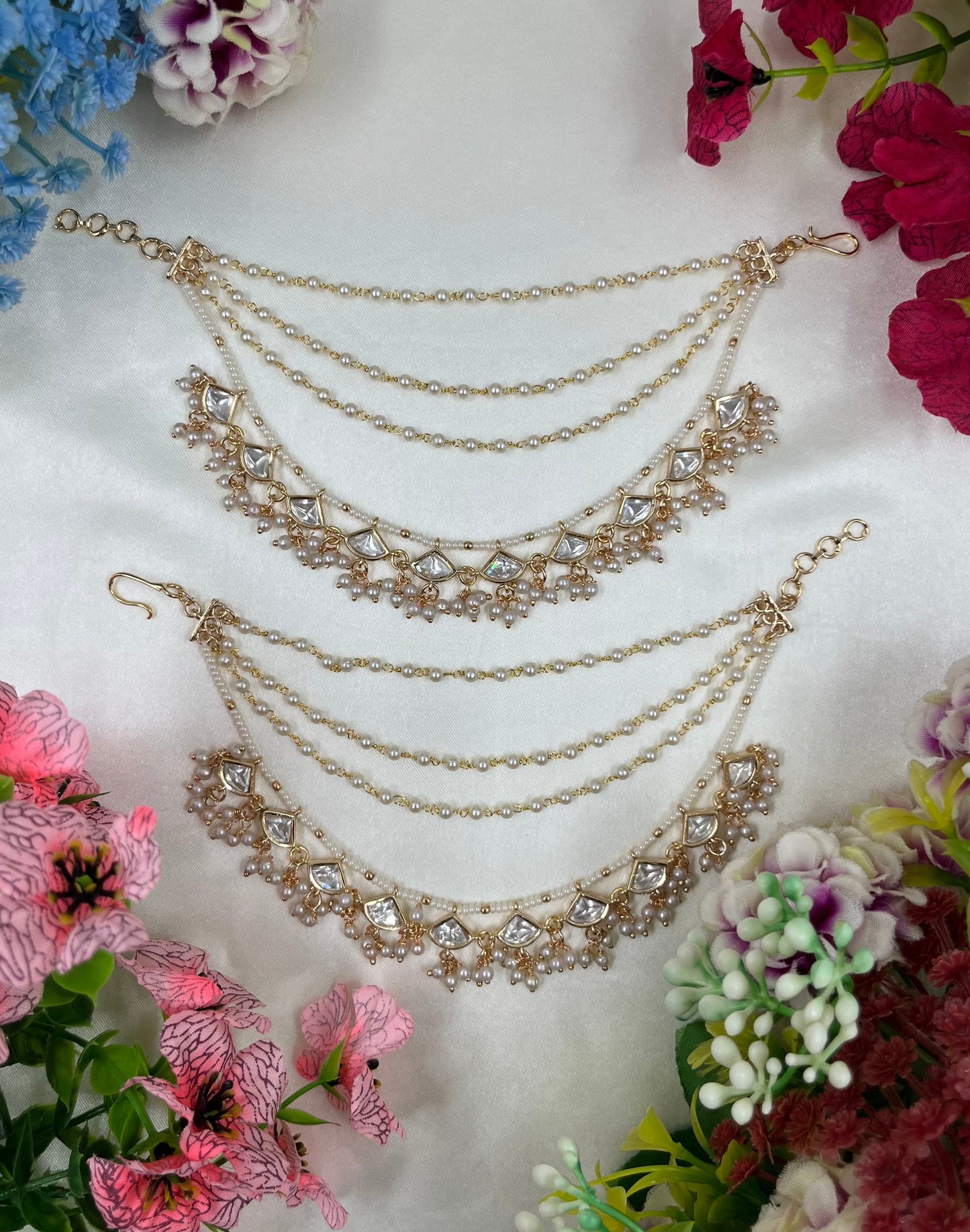 Harshita Moissanite Earchain