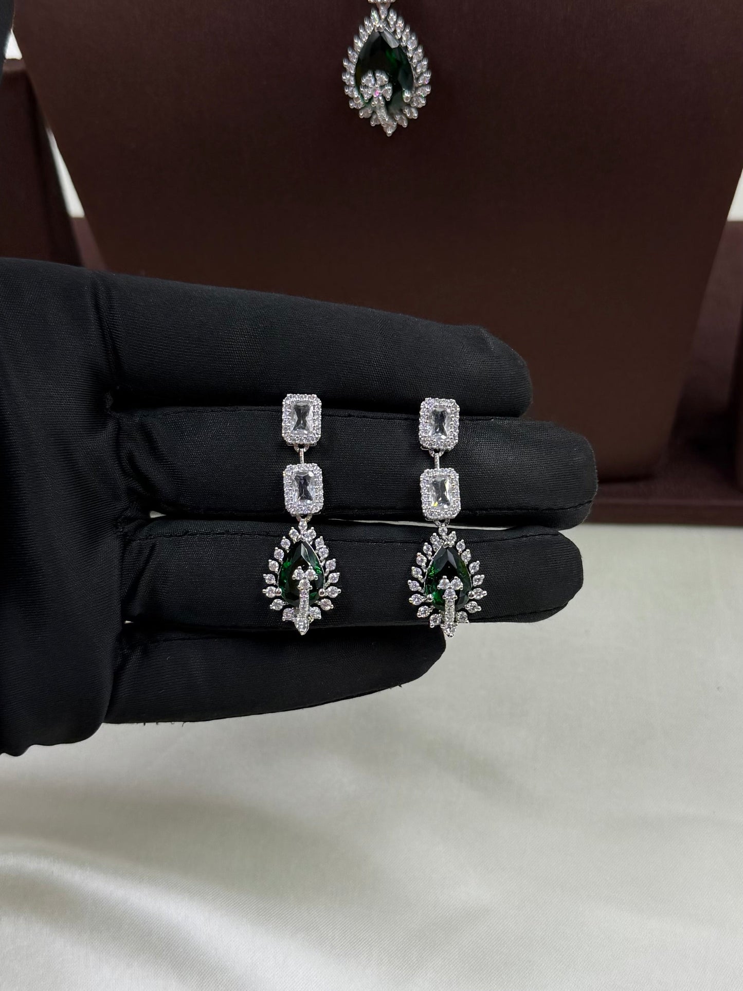 Suvarna Delicate American Diamond Necklace 