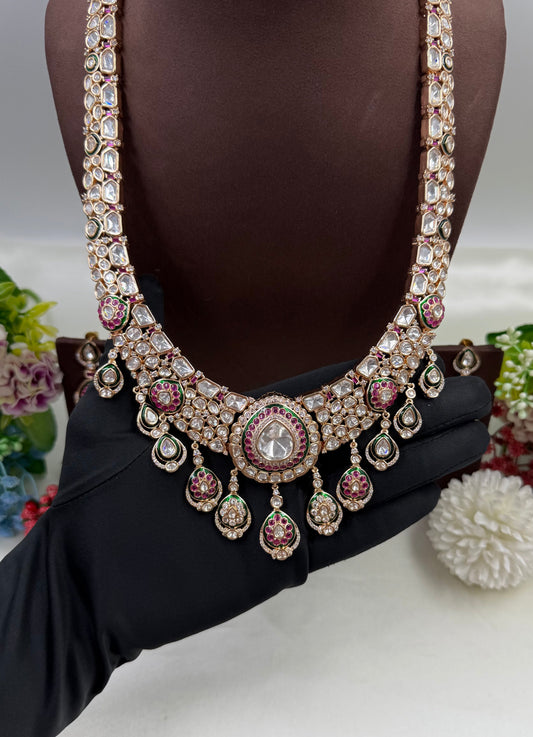 Vedika Moissanite Premium Long Necklace