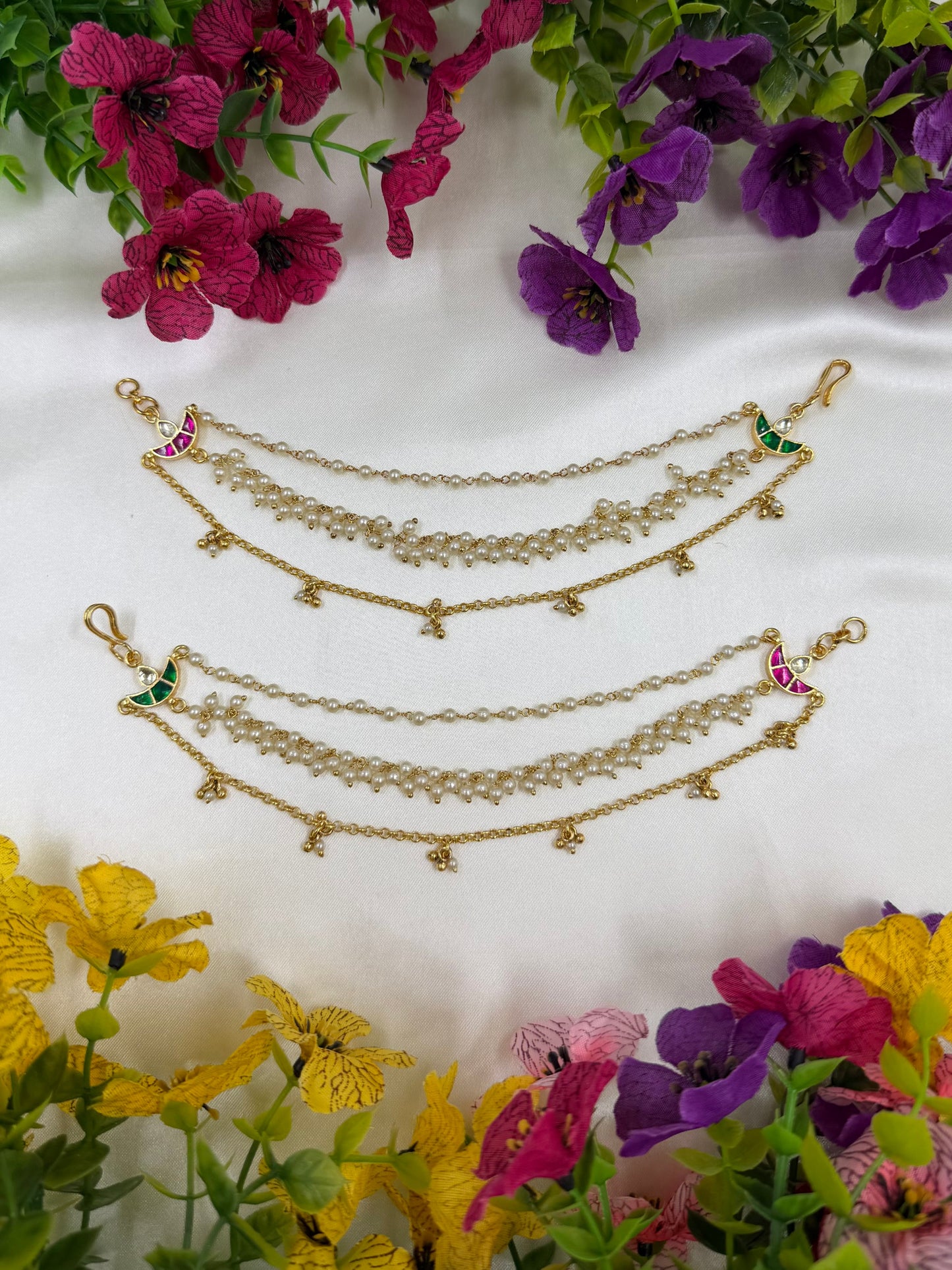 Vritika Pachi kundan Ear Chain