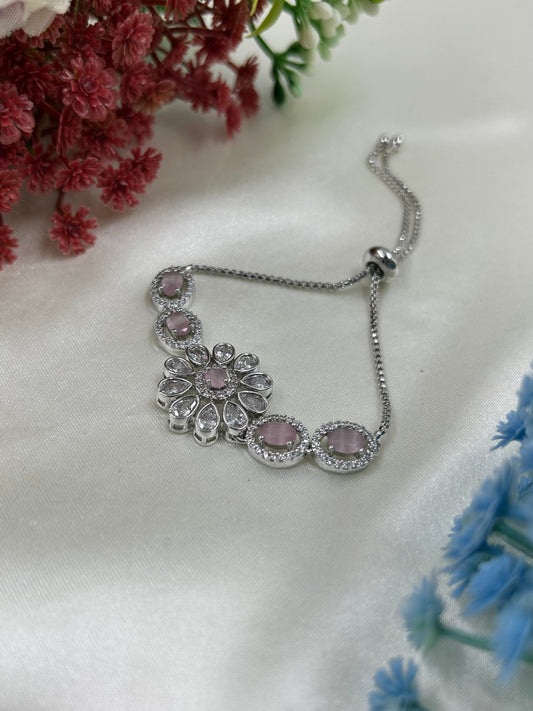Nancy American Diamond Bracelet (Adjustable)