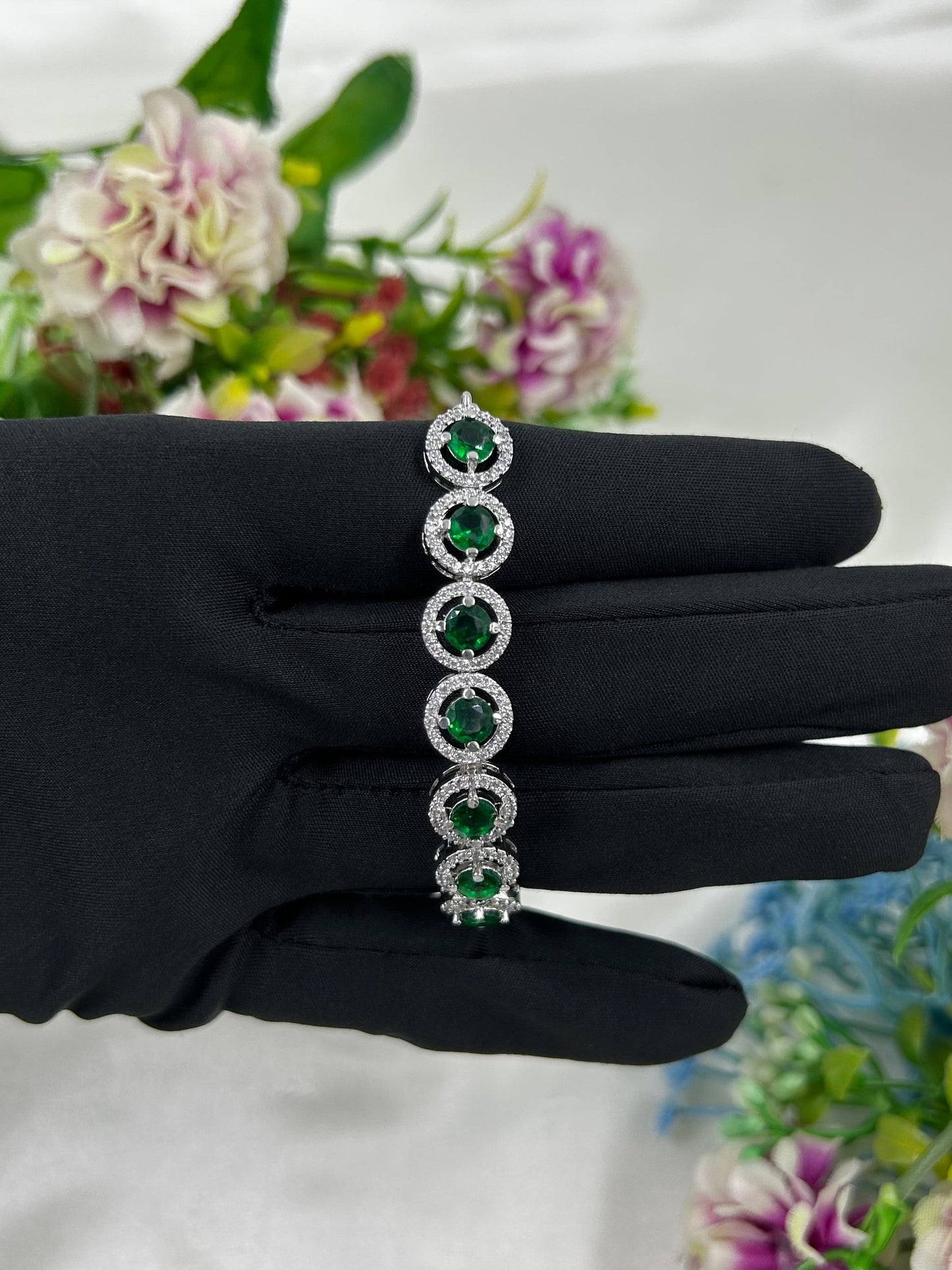 Rohini American Diamond Bracelet (Adjustable)