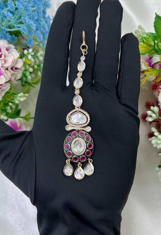 Leela Moissanite Mang Tika