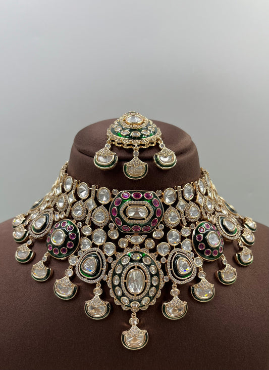 Savitri Moissanite Semi Bridal Set