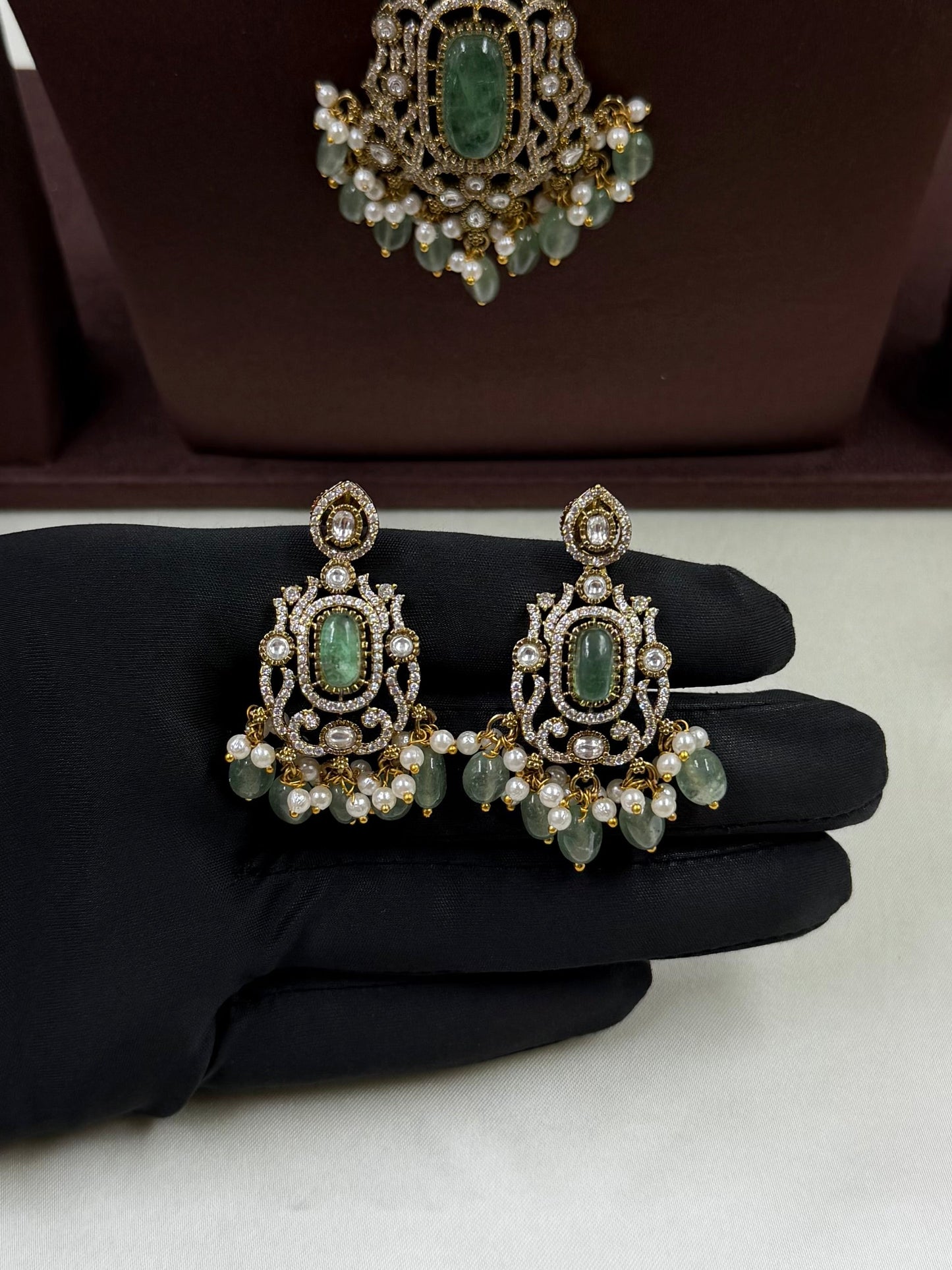 Vishakha Victorian Three Layer Necklace