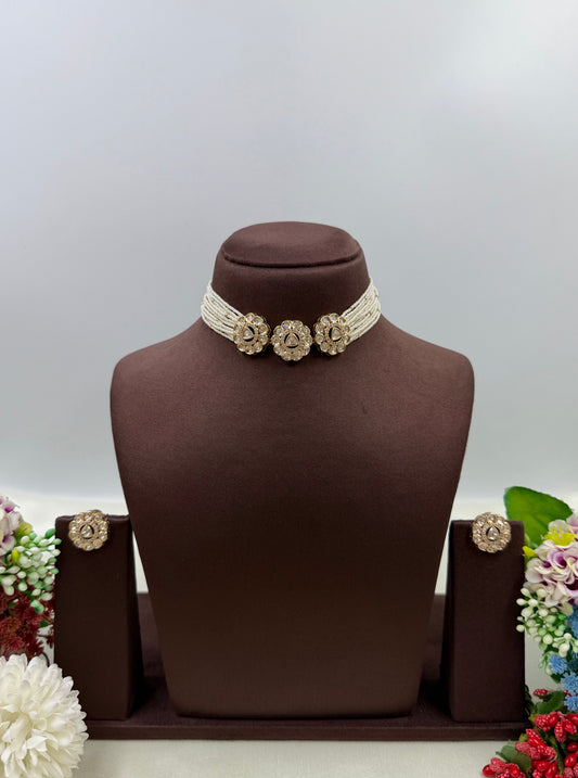 Shilpa Moissanite Delicate Choker Necklace