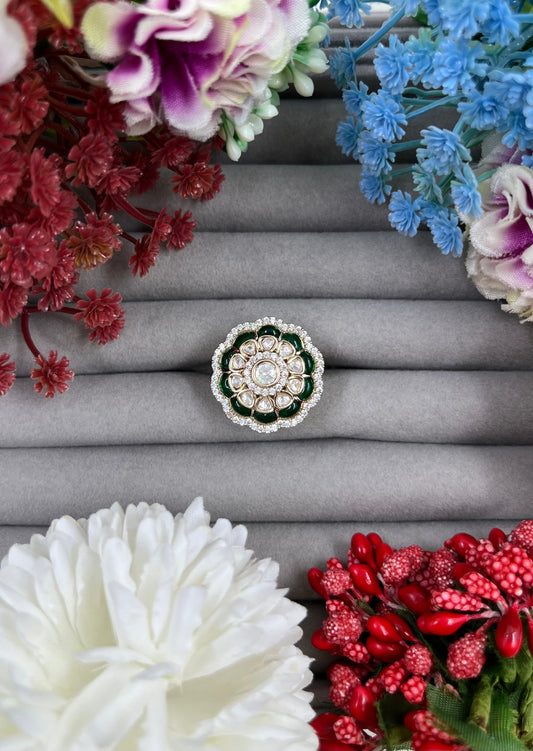 Manju Moissanite Premium Ring