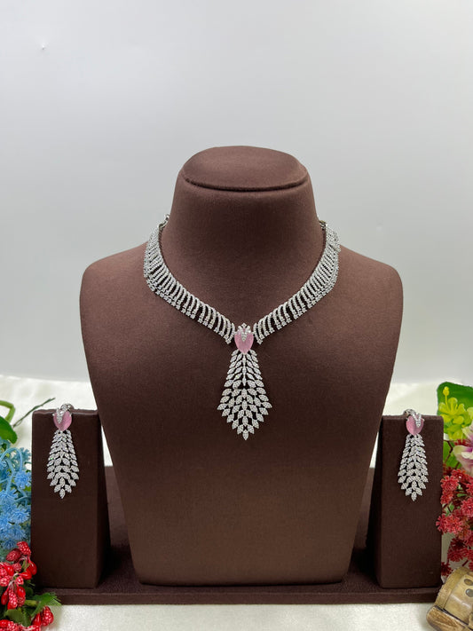 Rubina American Diamond Premium Necklace