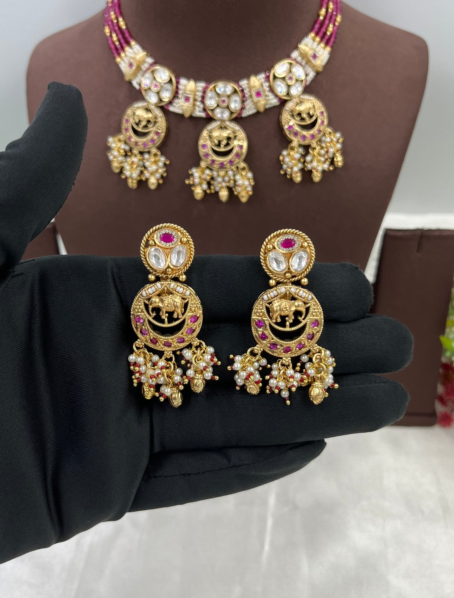 Anaya Heritage Premium Moti Necklace