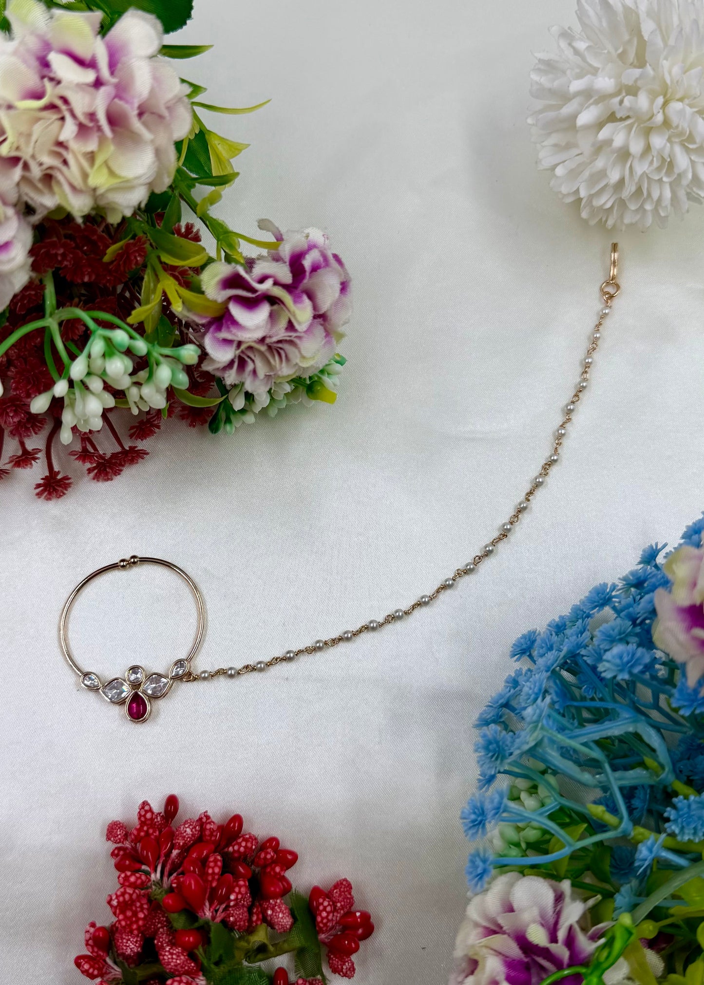 Akshara Moissanite Nose Ring