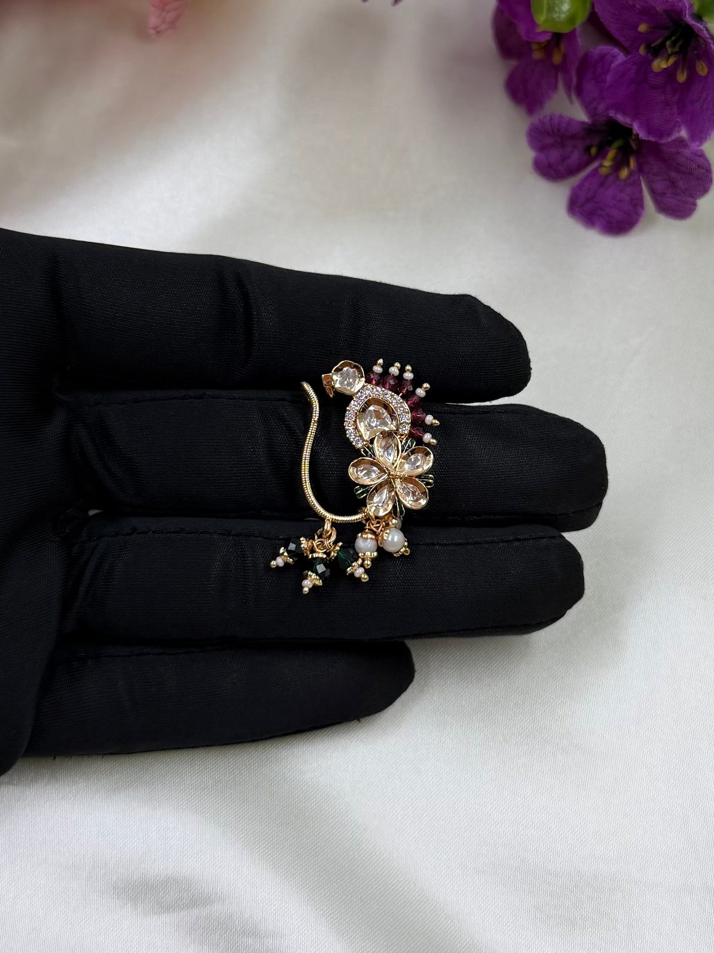 Julia Moissanite Nose Ring