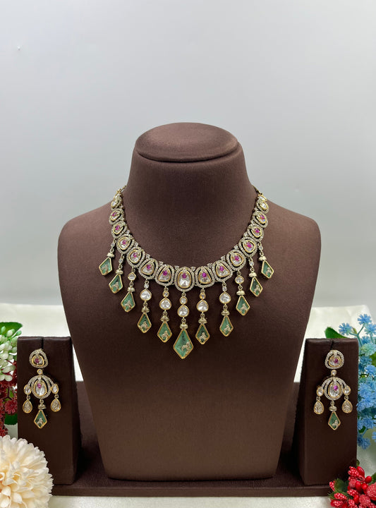 Vani Moissanite Victorian Necklace