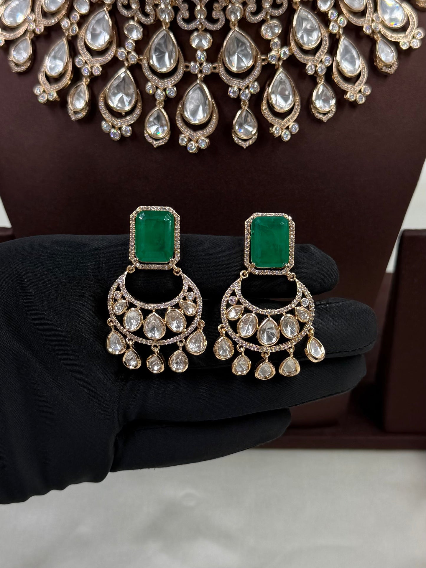 Ramya Moissanite Choker Necklace Set