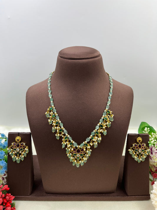 Ishika Traditional Semi Long Necklace 