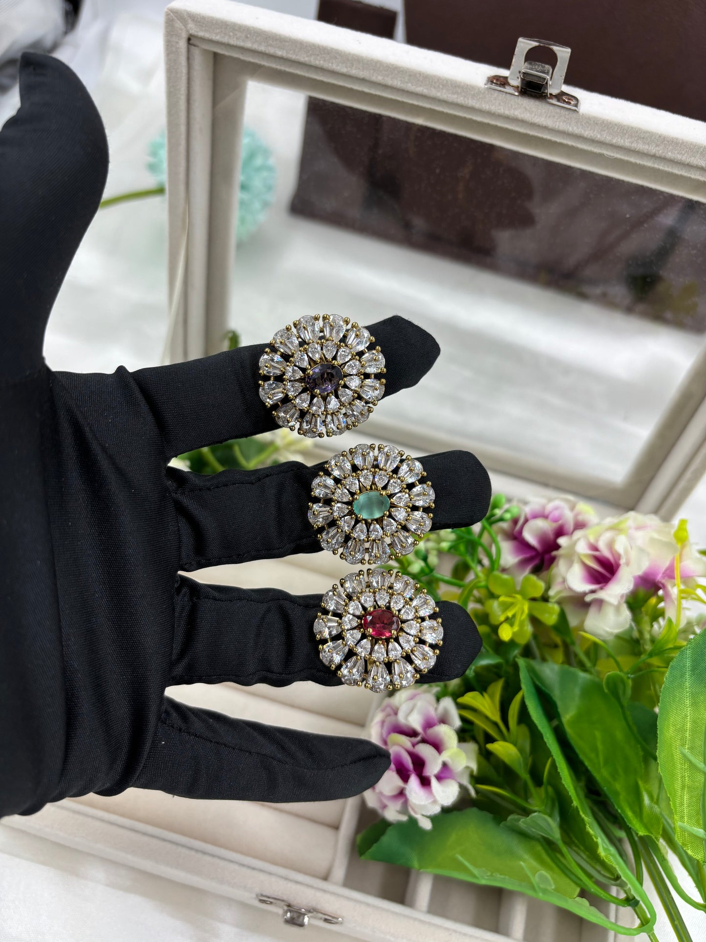 Diya Premium Victorian American Diamond Fingering