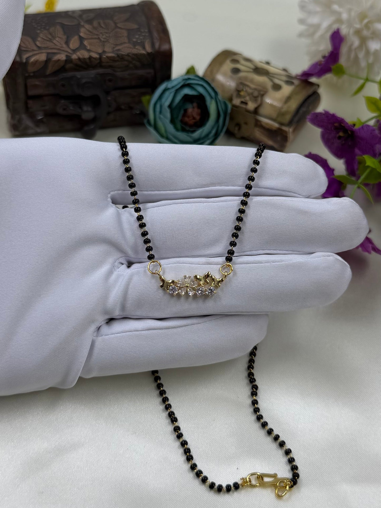 Butterfly Floral Gold Mangalsutra