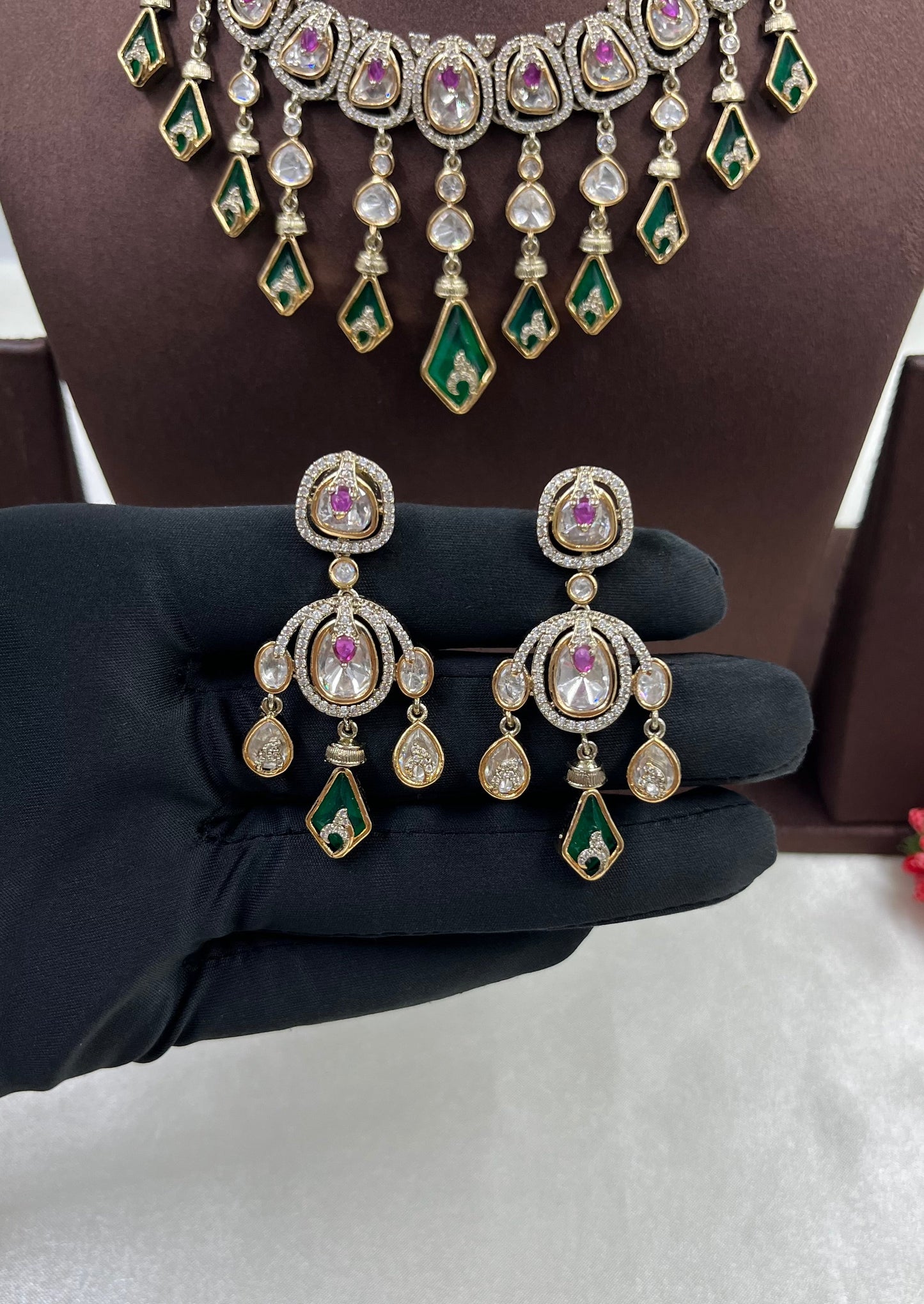 Vani Moissanite Victorian Necklace
