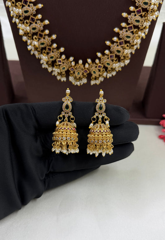 Kangana Traditional Combo Necklace Set