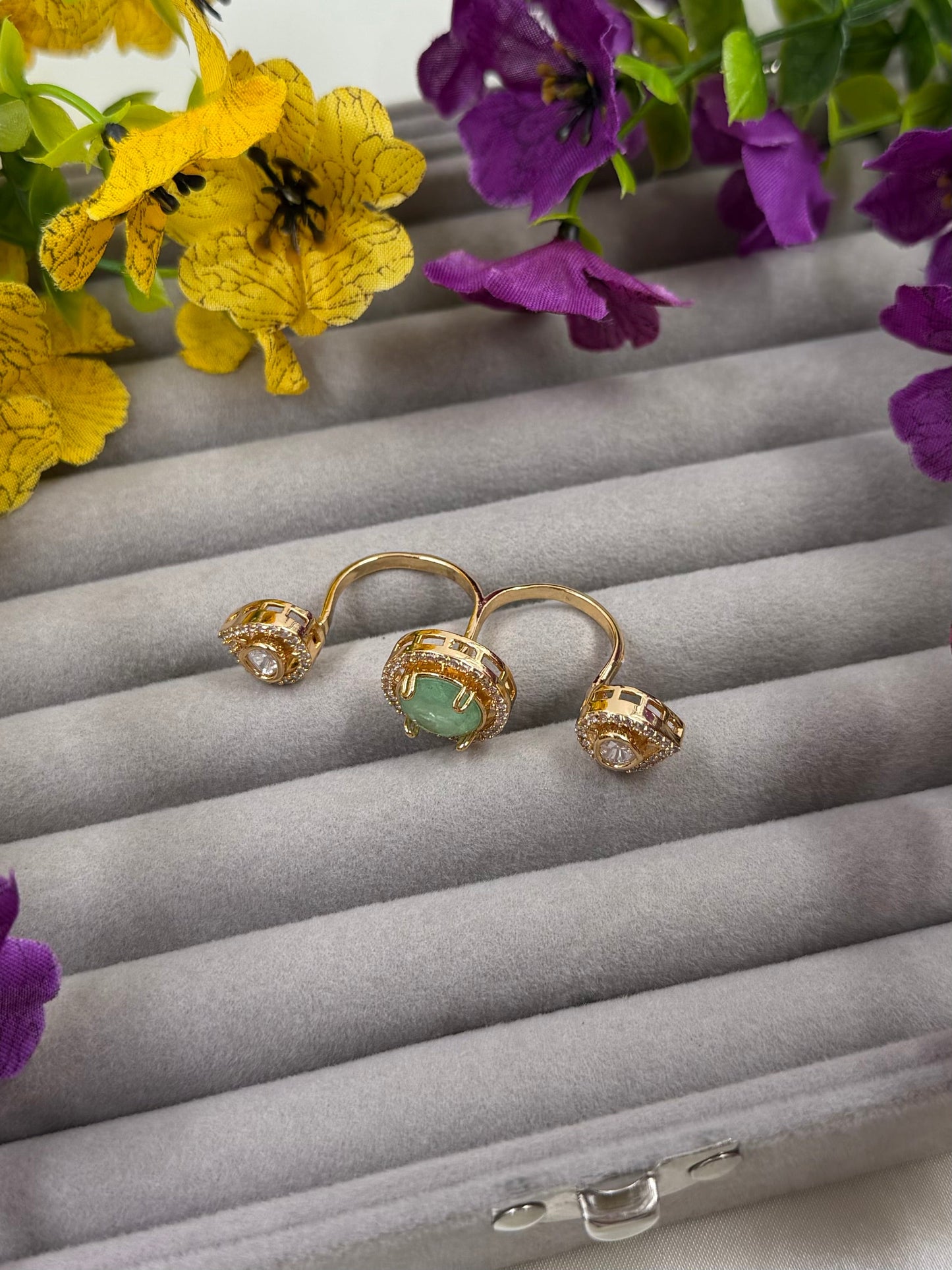Alia Moissanite Ring (Adjustable)