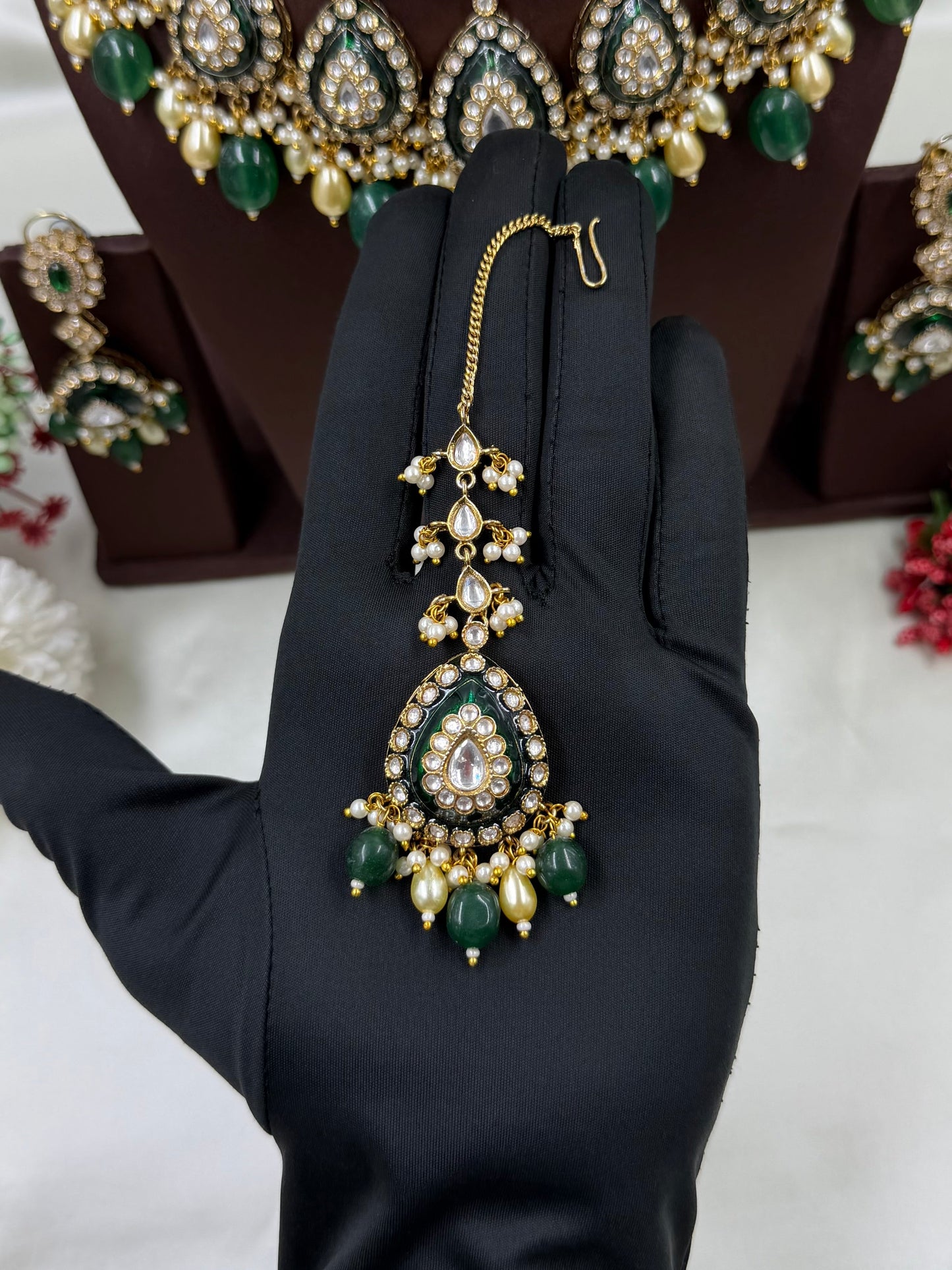 Avantika Polki Kundan Semi Bridal Set