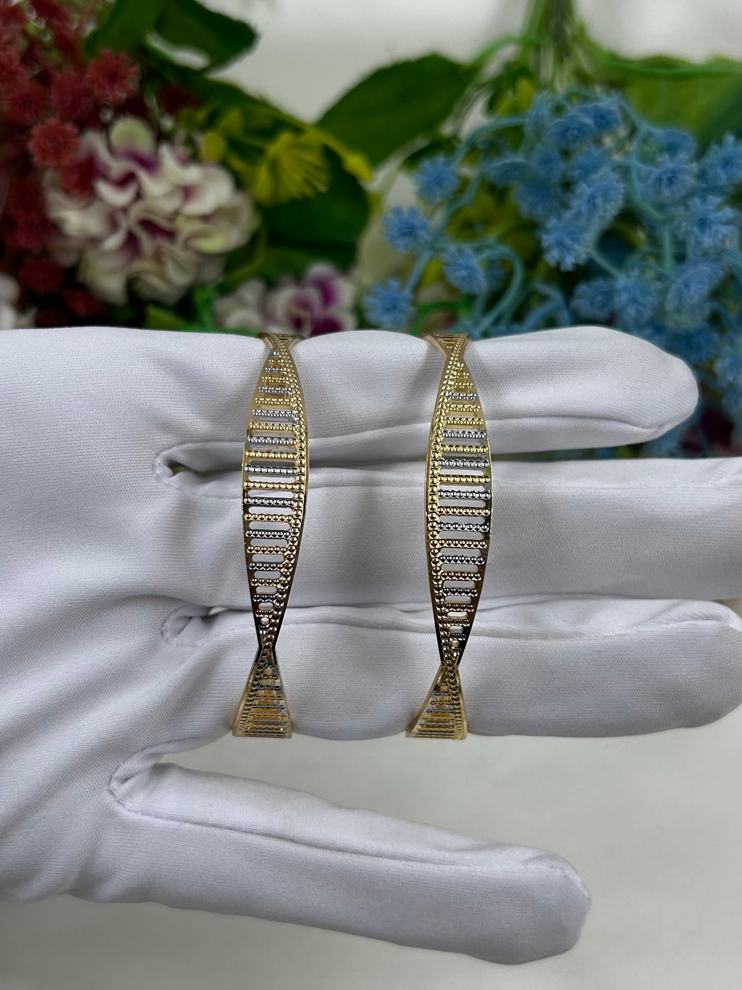 Tanisha Premium Two-tone Bangles