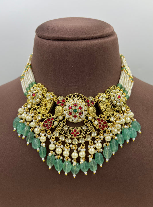 Anu Pachi Kundan Necklace
