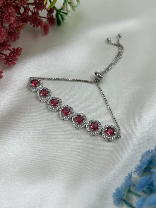 Rohini American Diamond Bracelet (Adjustable)