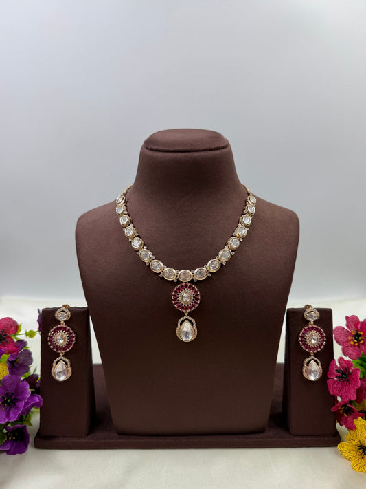Mugdha Moissanite Delicate Necklace