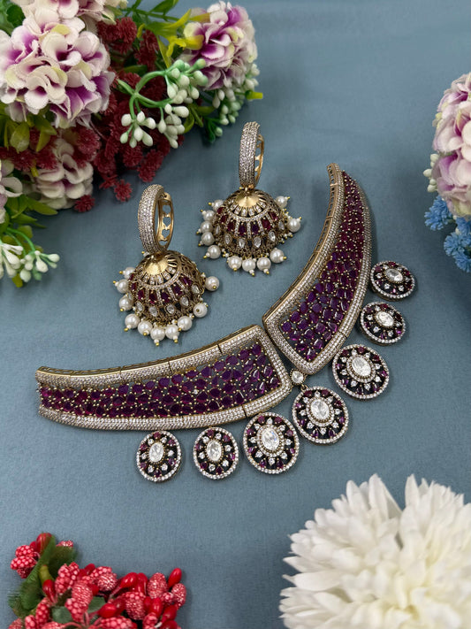 Hetal Victorian Choker Necklace Set
