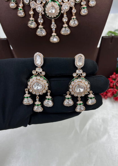 Meher Choker Moissanite Kundan Necklace