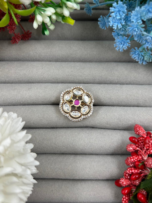 Roshni Moissanite Ring (Adjustable)