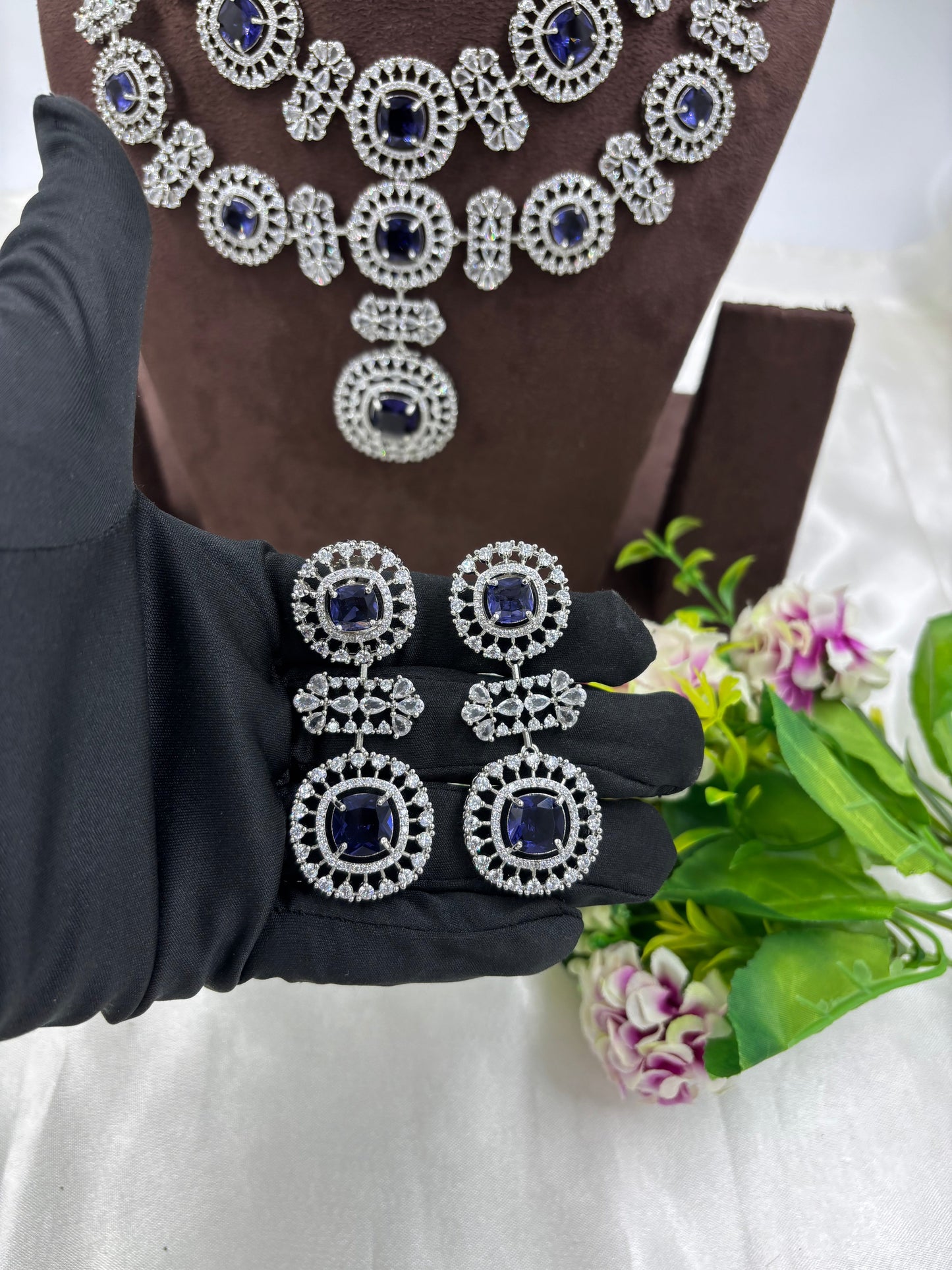 ALIA AMERICAN DIMOND NECKLACE SET