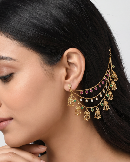 Aarvi Heritage Ear Chain