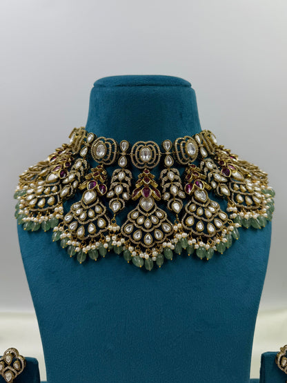 Sanjana Victorian Jaipuri Kundan Set