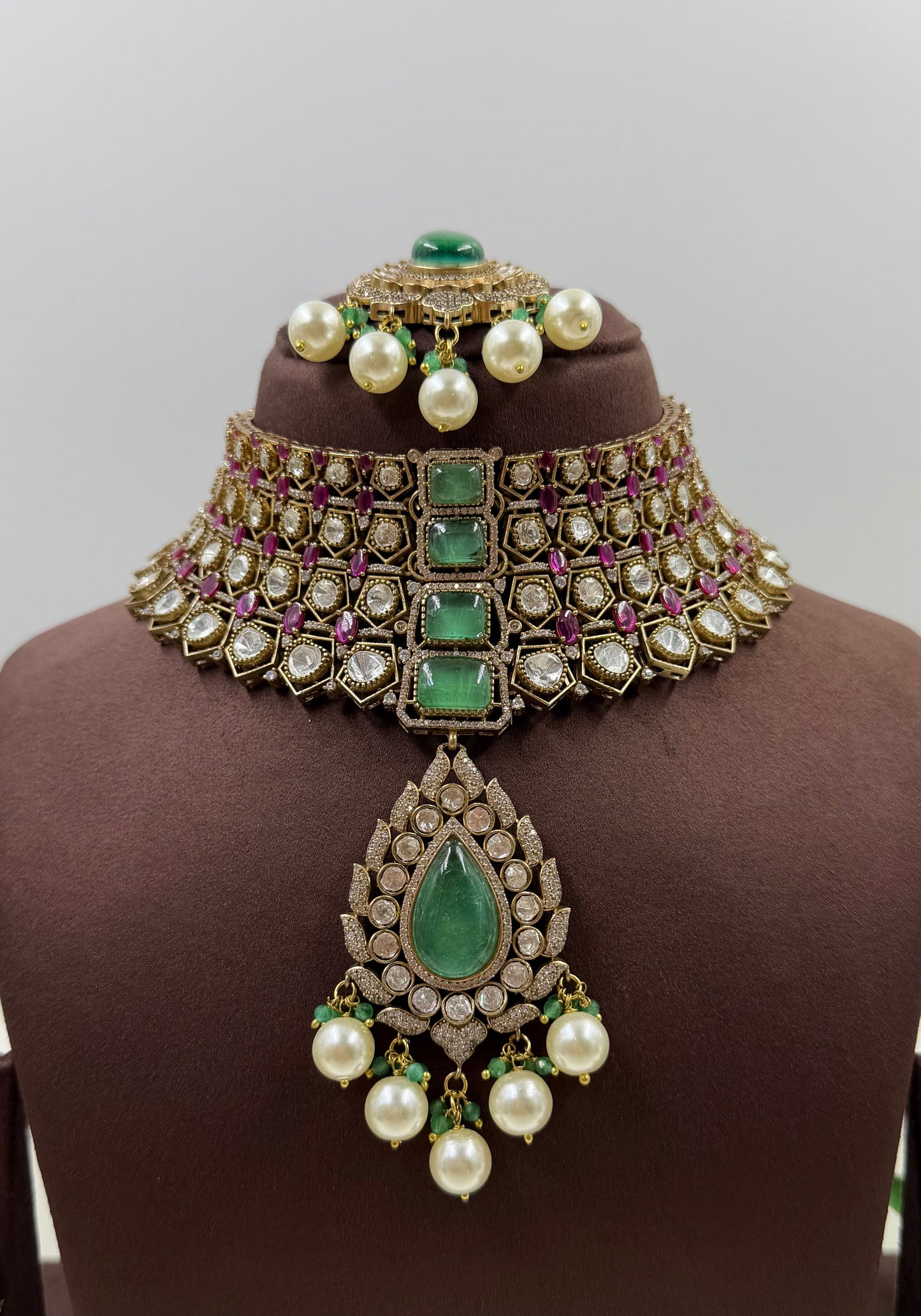Soniya Jaipuri Kundan Choker Necklace Set