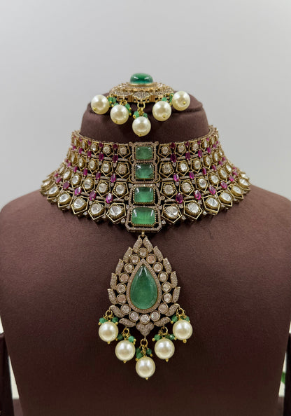 Soniya Jaipuri Kundan Choker Necklace Set
