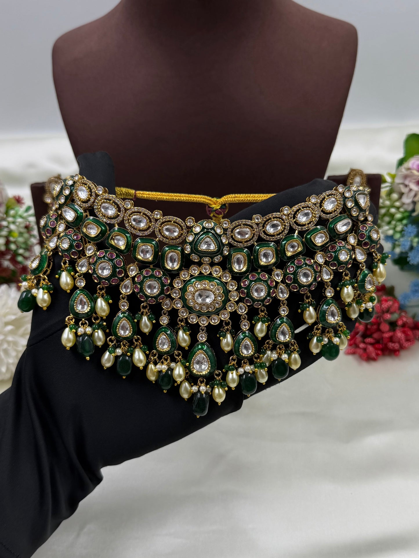 Maira Polki Kundan Choker Necklace Set