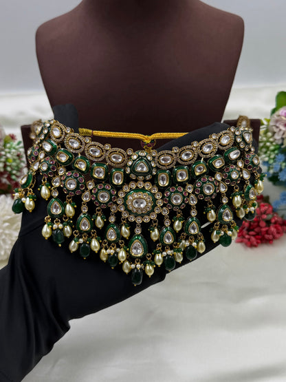 Maira Polki Kundan Choker Necklace Set