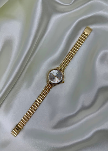 Prerna Gold Stainless Steel Watch (Adjustable)