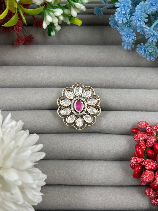 Nisha Moissanite Ring (Adjustable)