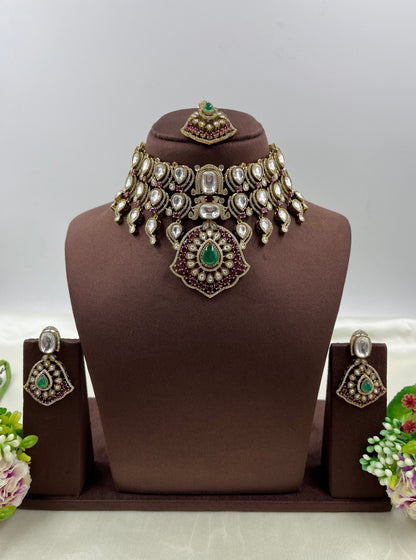 Payal Premium Moissanite Choker Necklace