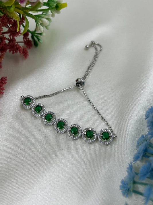 Rohini American Diamond Bracelet (Adjustable)