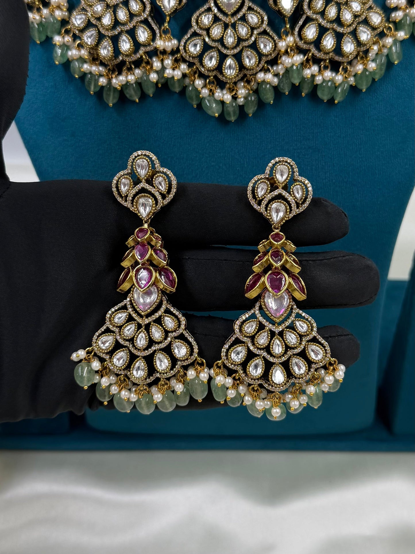 Sanjana Victorian Jaipuri Kundan Set