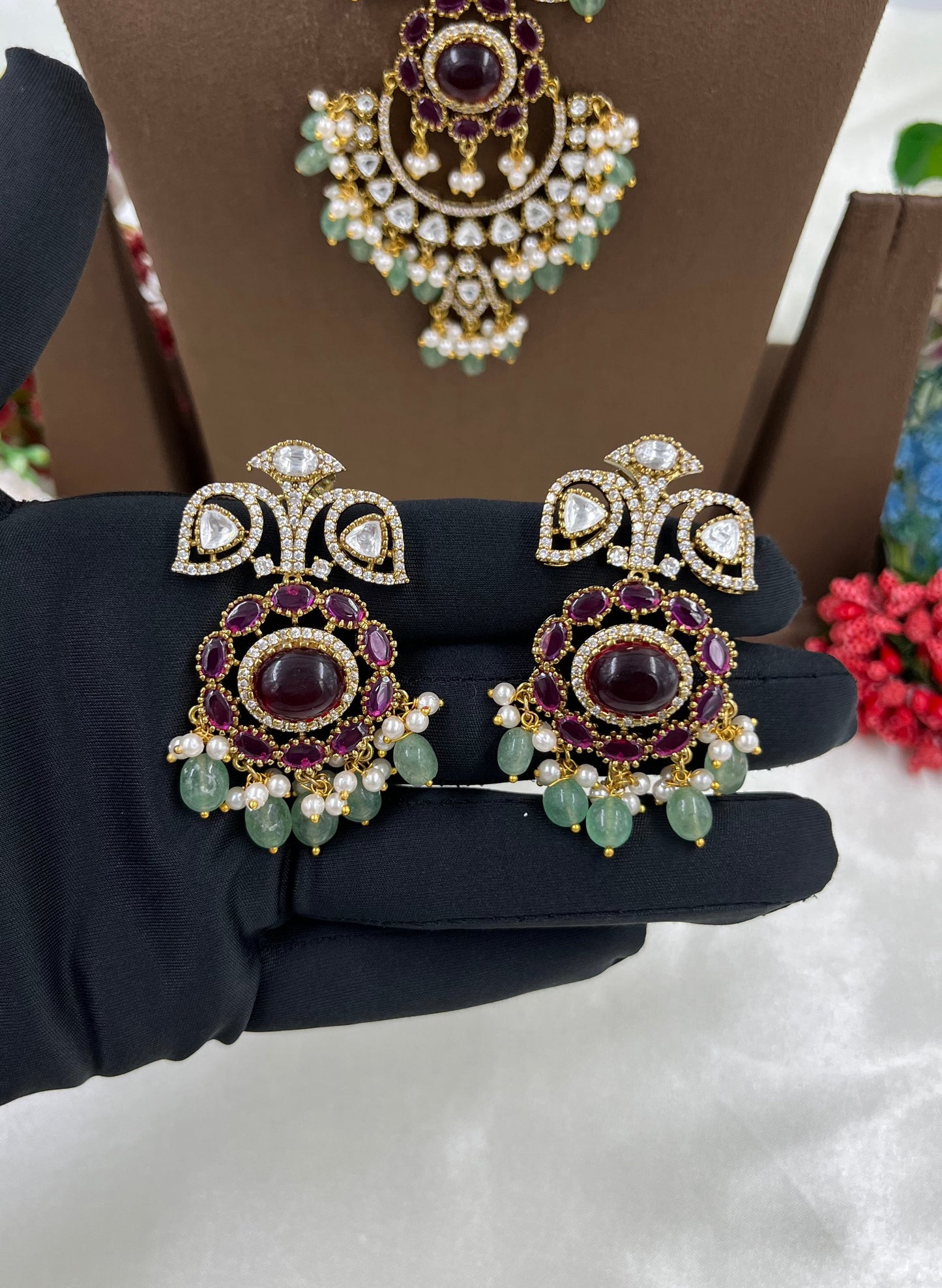 Maharani Royal Combo Moissanite Necklace