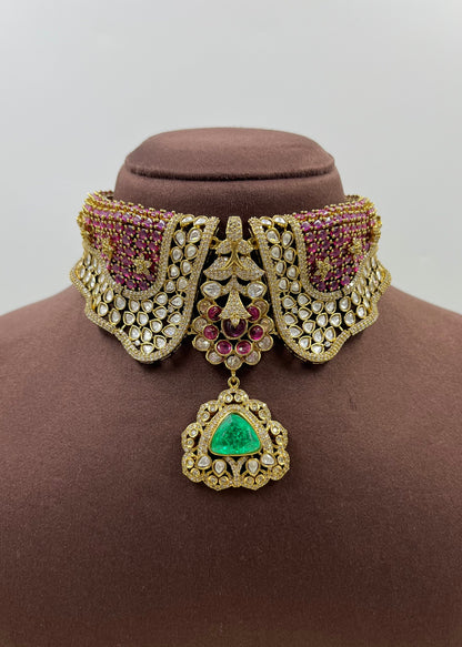 Pakhi Jaipuri Kundan Choker Necklace