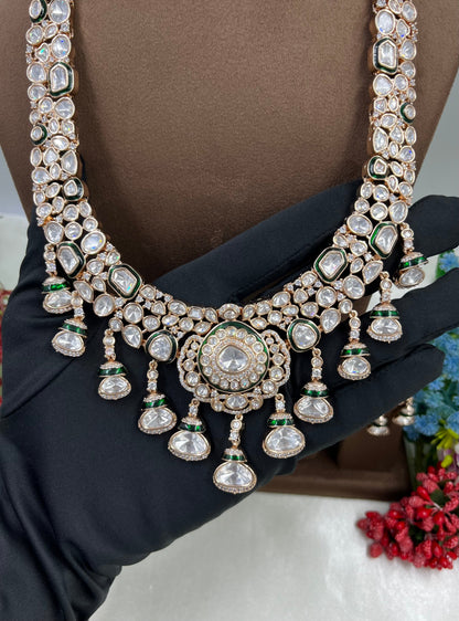 Rosina Combo Moissanite Kundan Necklace