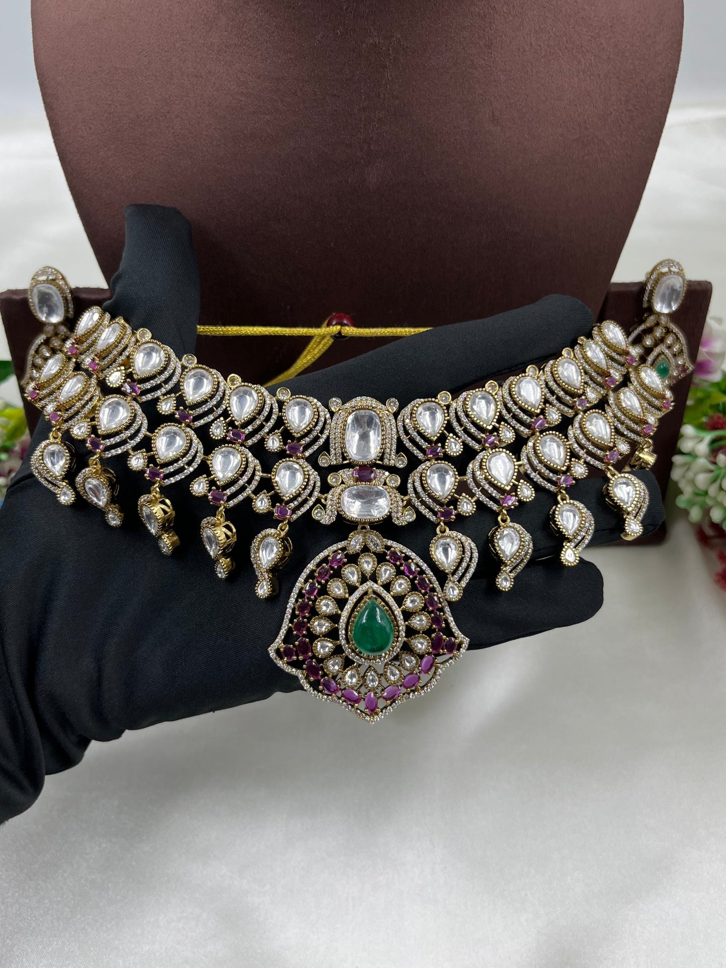 Payal Premium Moissanite Choker Necklace