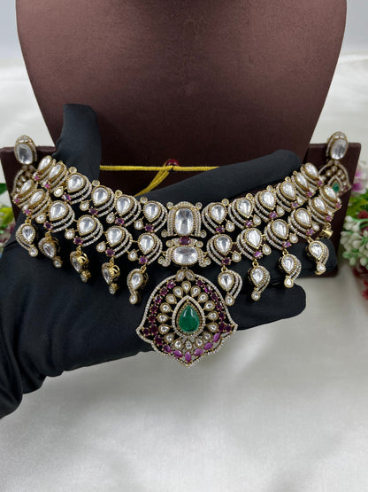 Payal Premium Moissanite Choker Necklace