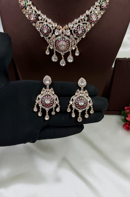 Kalindi Moissanite Necklace Set
